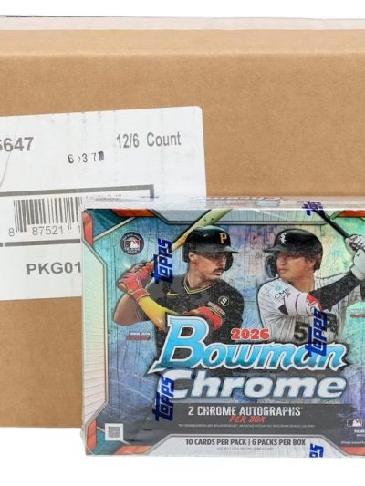 2026 Bowman Chrome Baseball Hobby 12-Box Case (Presell)
