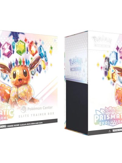 Pokémon Scarlet & Violet Prismatic Evolutions Pokémon Center Elite Trainer Box 2x Lot