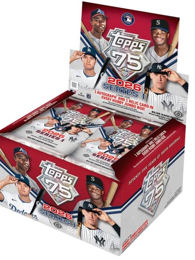 2026 Topps Series 1 Baseball Jumbo Box 6 Box Case
