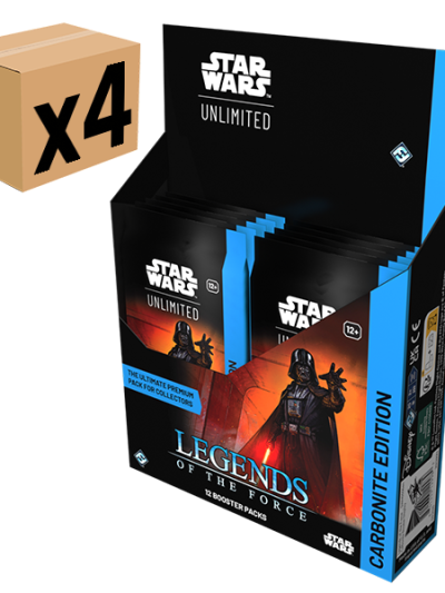 Star Wars Unlimited: Leyends of the Force, CARBONITE EDITION CASE (4 CAJAS)